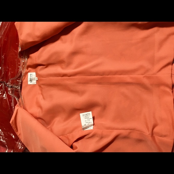 ARMANI COLLEZIONI Orange/Grey Jacket Size 14 - Picture 5 of 6